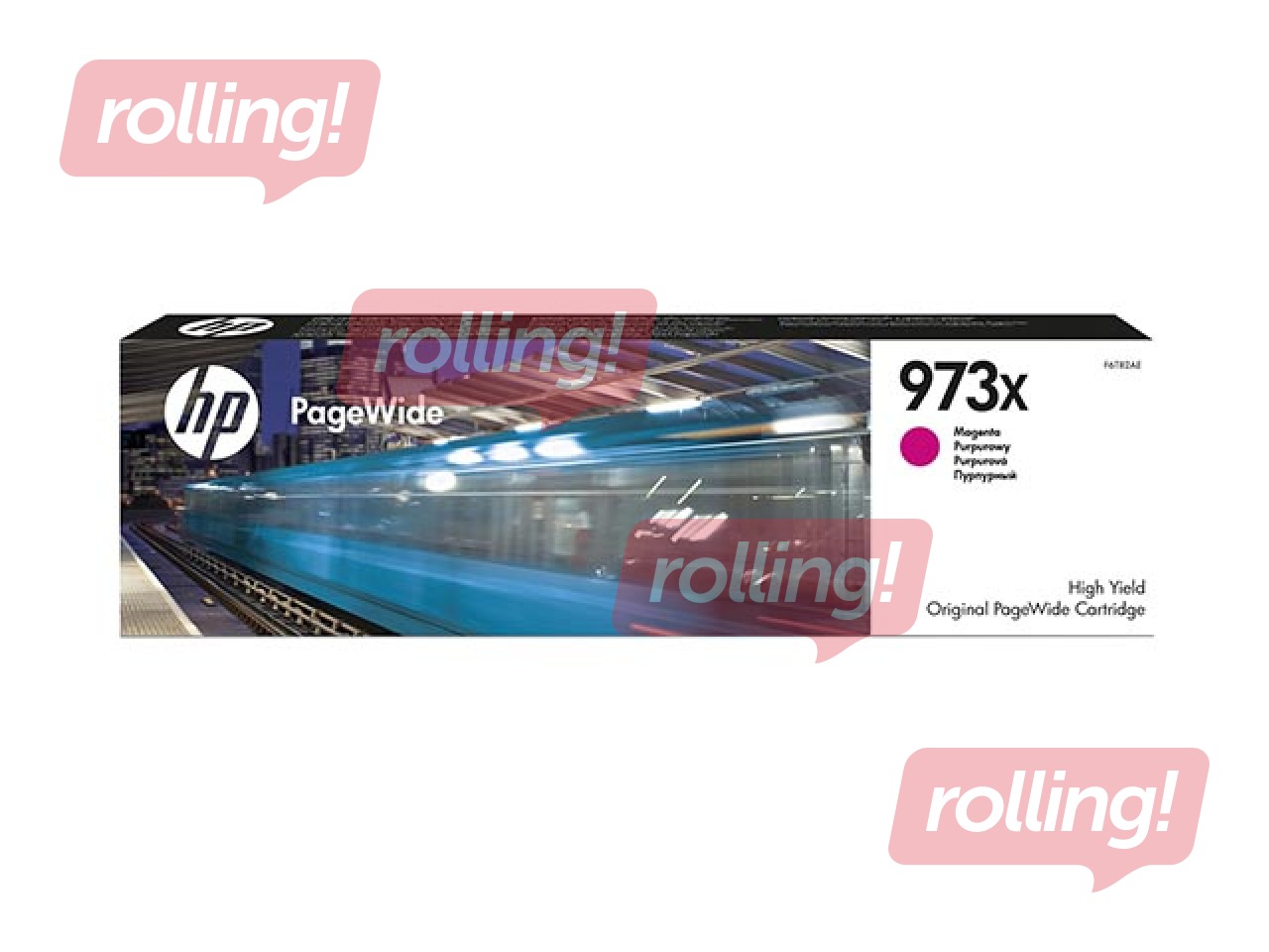 Tintes kārtridžs HP 973X PageWide, fuksīna sarkans (7000 lpp)