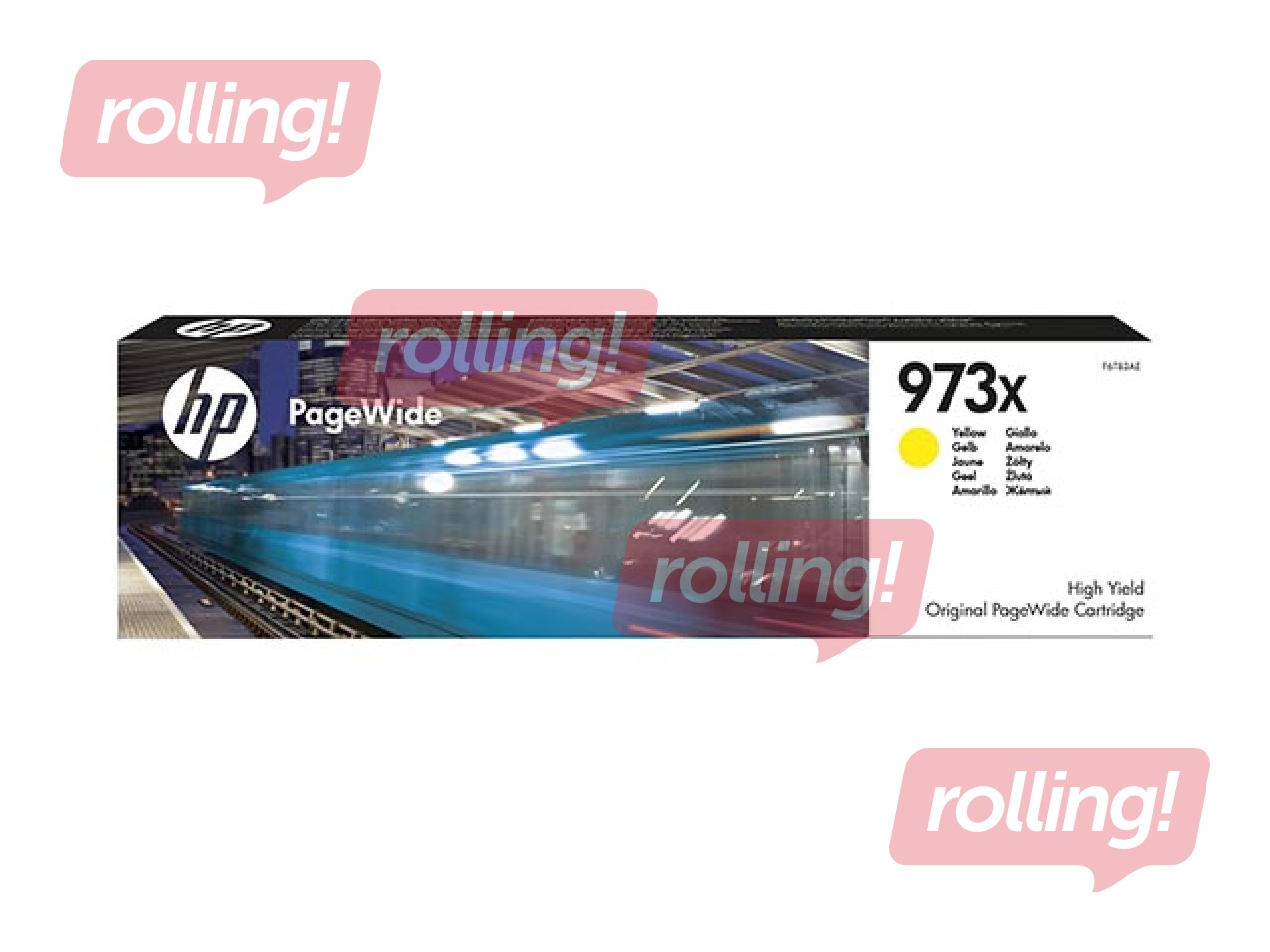Tintes kārtridžs HP 973X PageWide, dzeltens (7000 lpp)