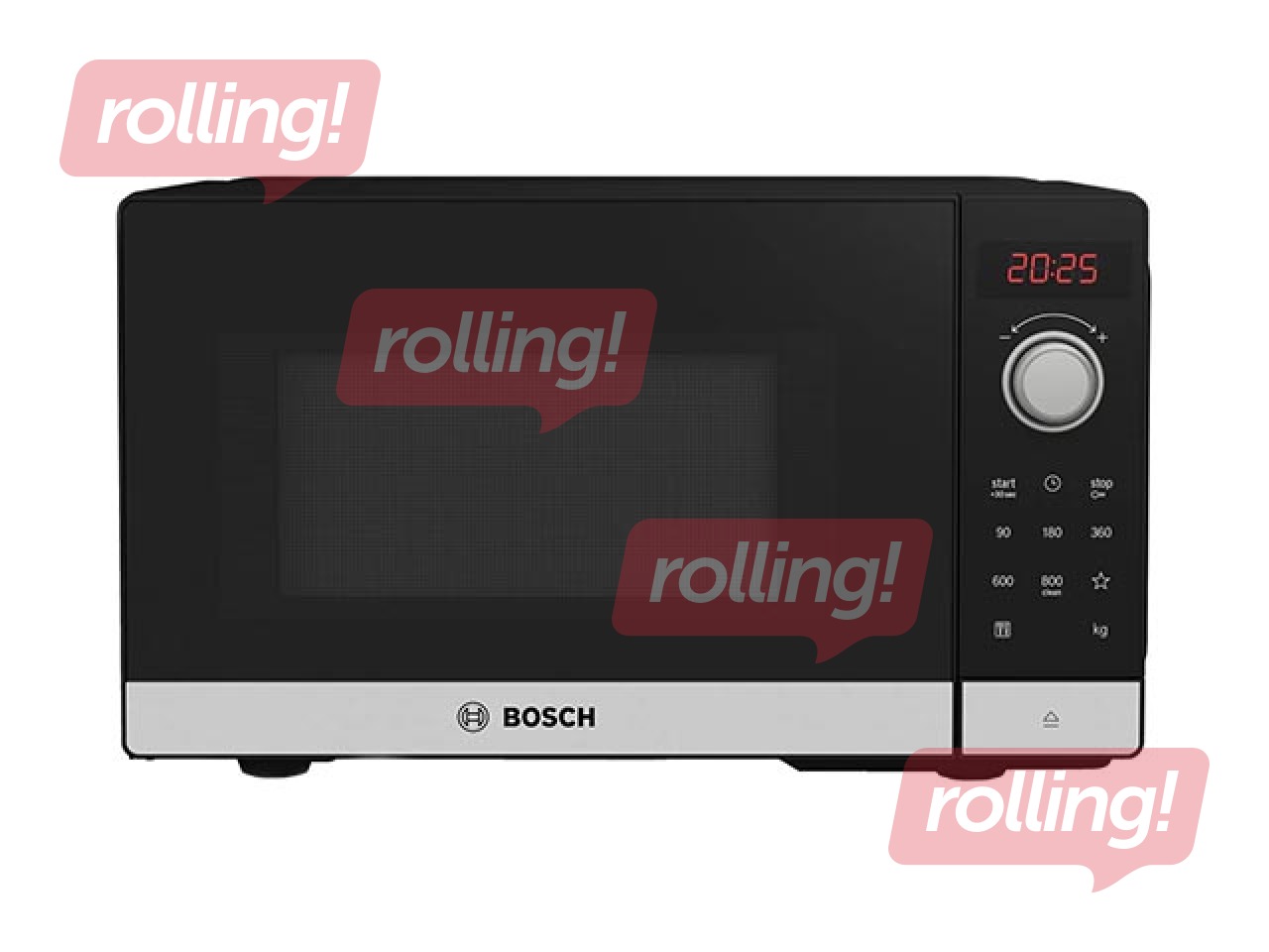 Mikroviļņu krāsns Bosch, brīvi stāvoša, 20 l, 800W, melna