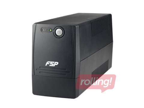 Источник бесперебойного питания FSP FP 600, 600ВА, 360Вт, чёрный