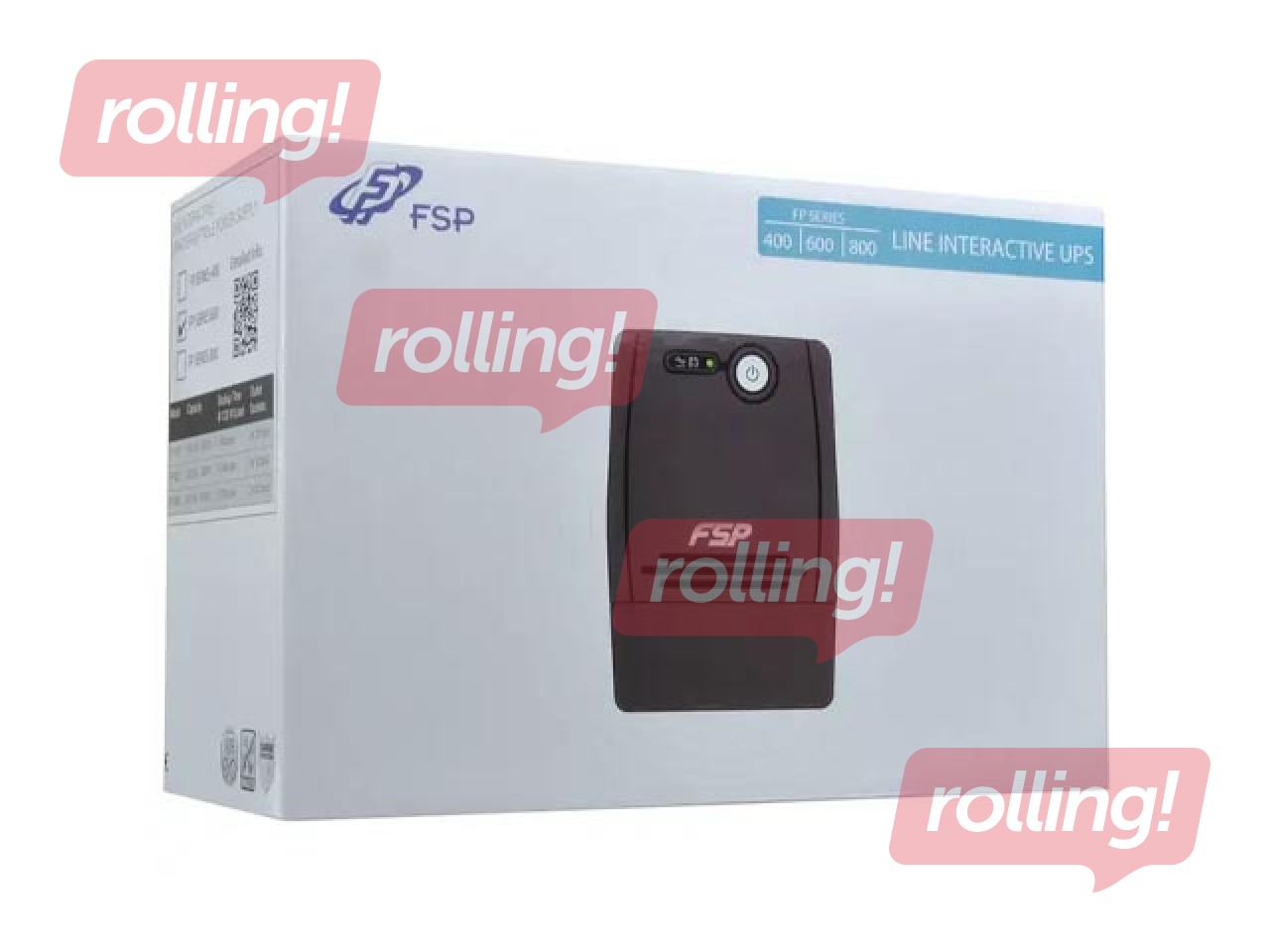 Источник бесперебойного питания FSP, PF 800, 800ВА, 480Вт, чёрный