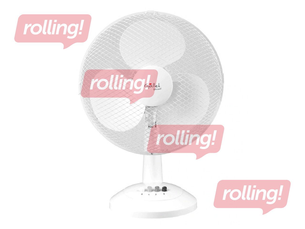 Table fan Gallet, 35W, ø30cm, white