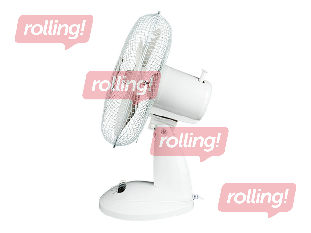 Table fan Gallet, 35W, ø30cm, white