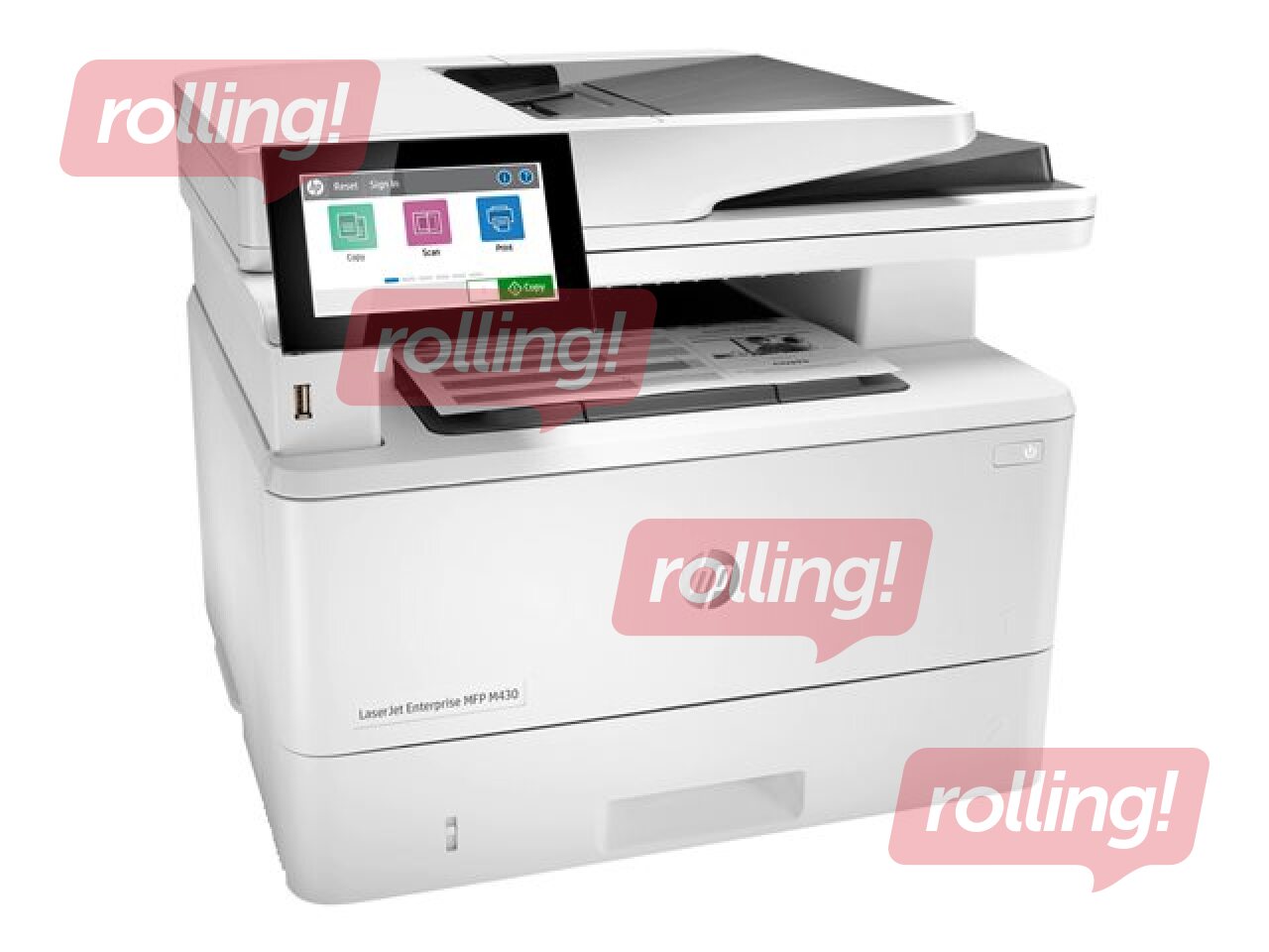 Mazlietots HP LaserJet Enterprise MFP M430f, balts (3PZ55A) 