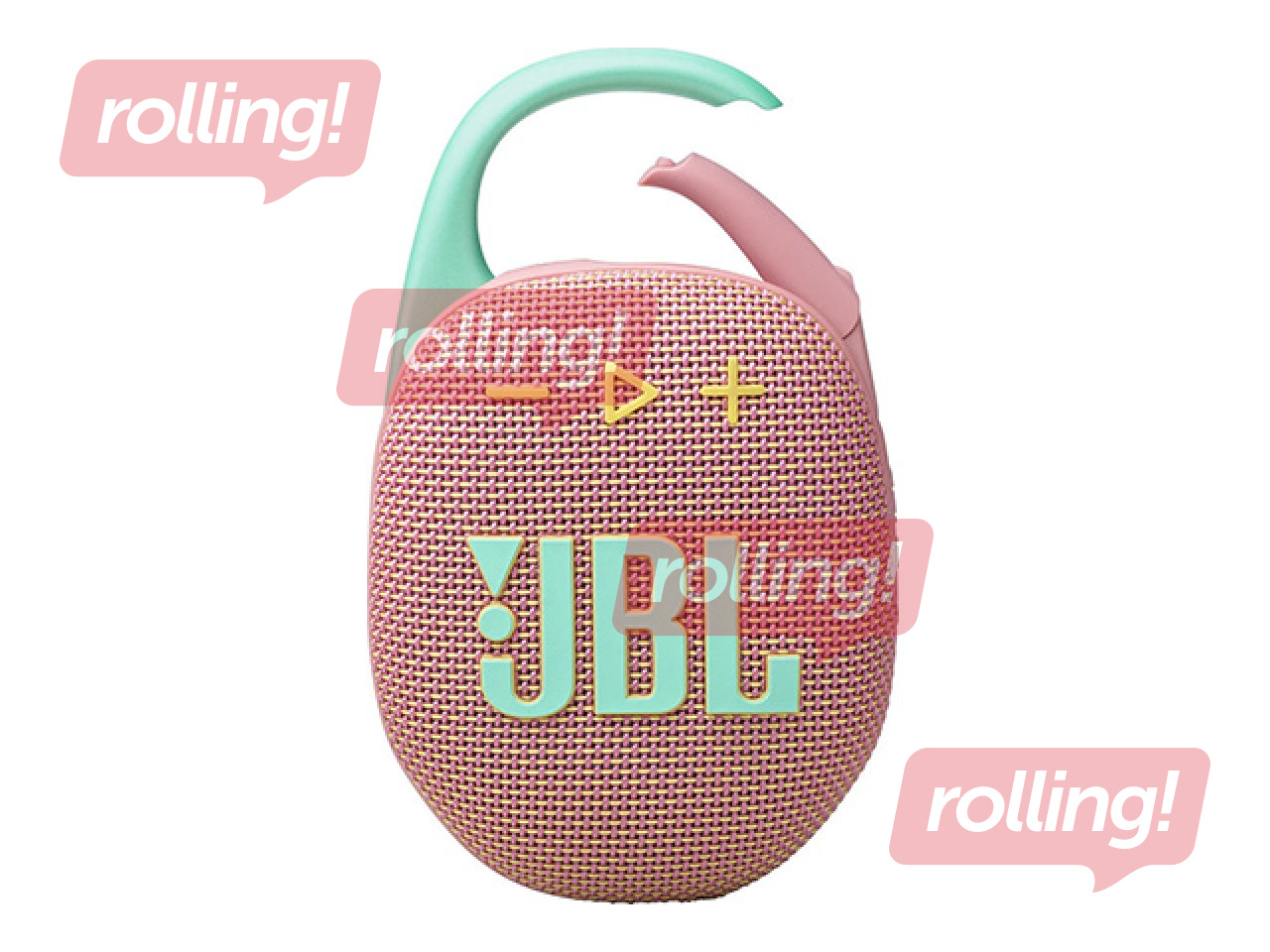 Bezvadu Skaļrunis JBL Clip 5, USB lādētājs, rozā