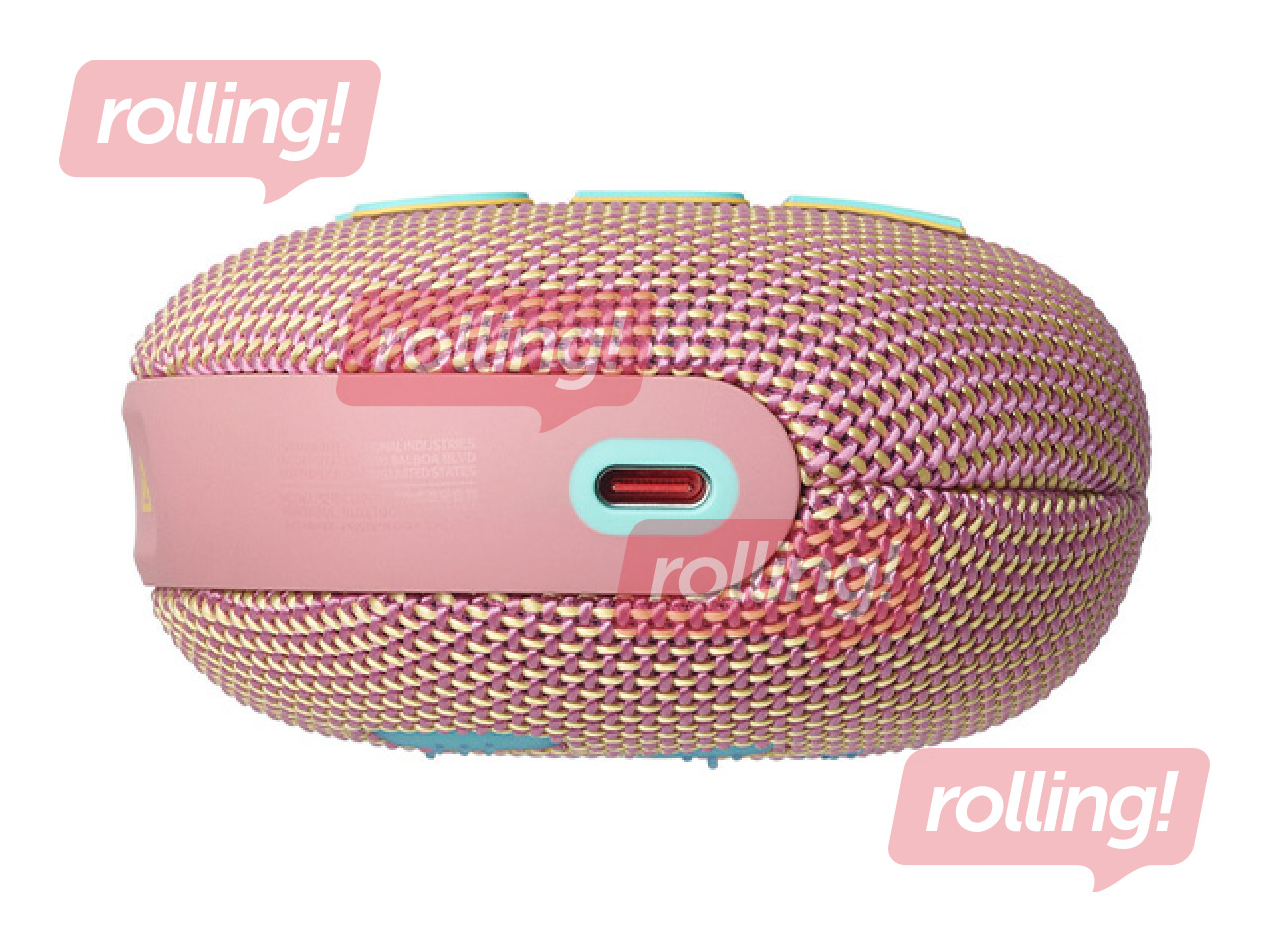 Bezvadu Skaļrunis JBL Clip 5, USB lādētājs, rozā