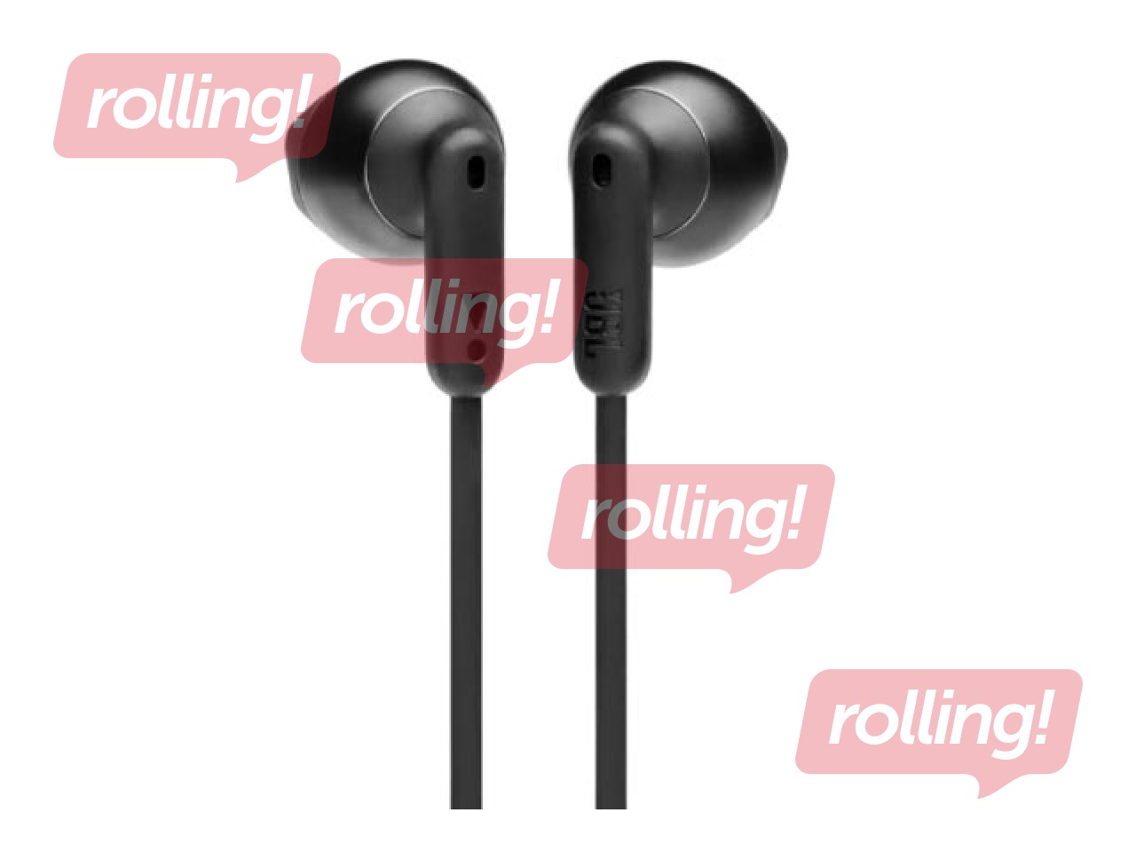 Austiņas ar mikrofonu JBL Tune T215BT, Bluetooth, melnas