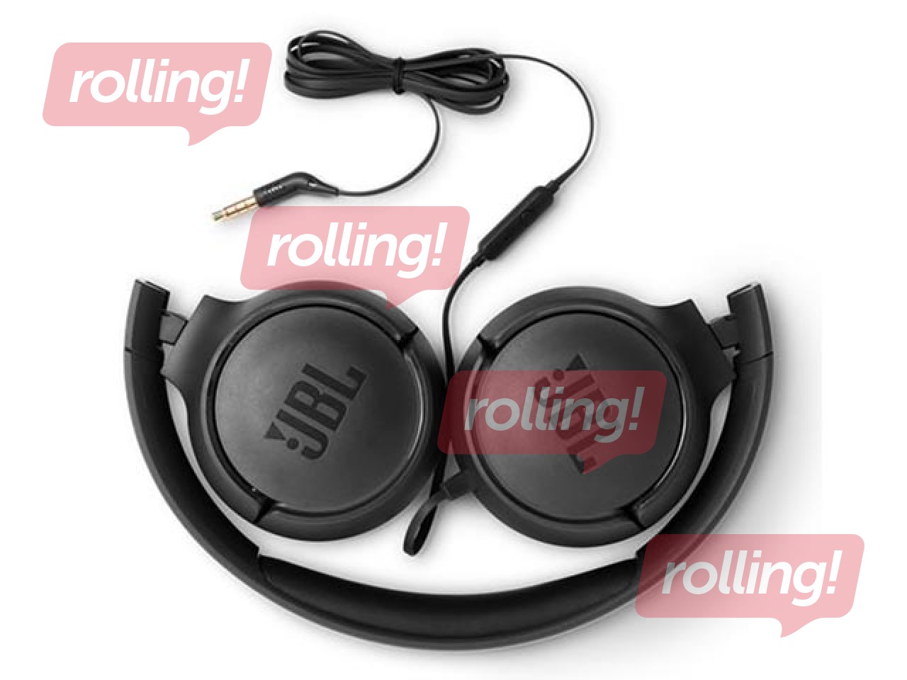 Austiņas ar mikrofonu JBL Tune 500, Melnas