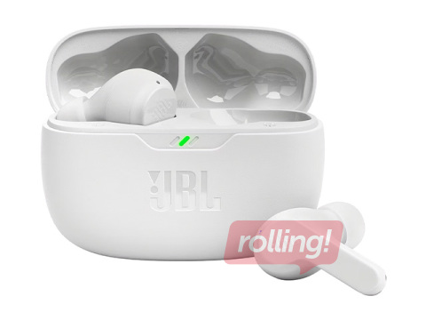 Bezvadu austiņas JBL Wave Beam TWS, baltas
