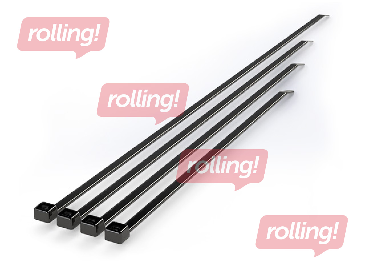 Kabeļu savilce 2.5 x 100 mm melna, 100 gab.