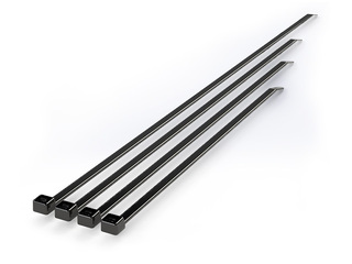 Lukustusribad  2.5 x 100 mm must, 100 tk.