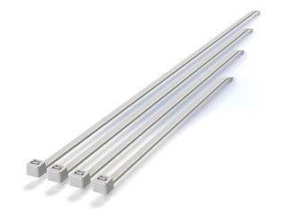 Lukustusribad  7.6 x 500 mm valge, 50 tk.