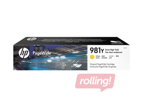 HP 981Y Extra High Yield Yellow PageWide Cartridge (16000 pgs)