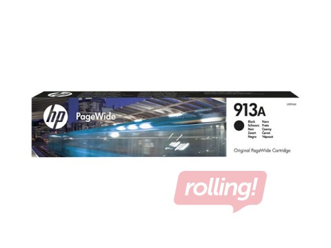 Tintes kasete HP 913A, Melna (3500 lpp)