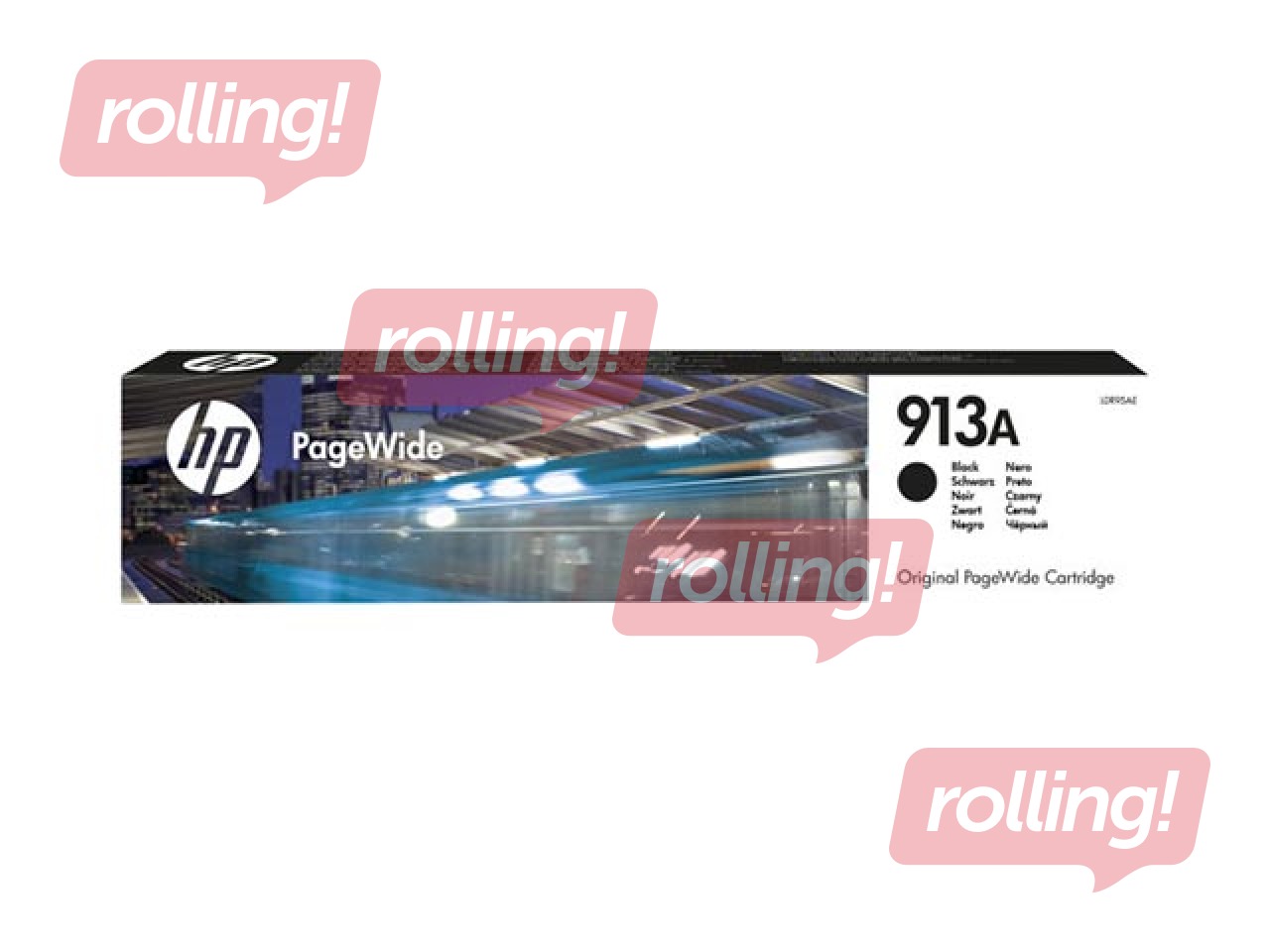Tintes kasete HP 913A, Melna (3500 lpp)