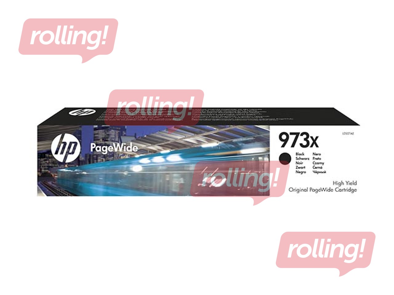 Tintes kārtridžs HP 973X PageWide, melns (10000 lpp)