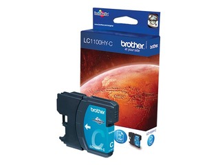 Tintes kasete Brother LC1100HY, ciānzila, (750 lpp.)