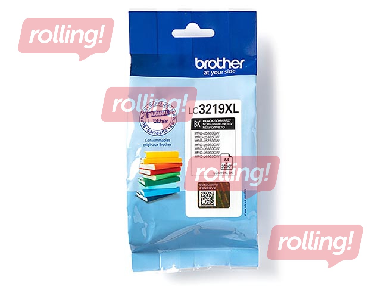 Tintes kasete Brother LC3219XLBK, melna, (3000 lpp.)