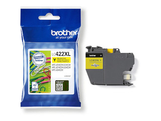 Tindikassett Brother LC-422XLY, kollane (1500 lk)