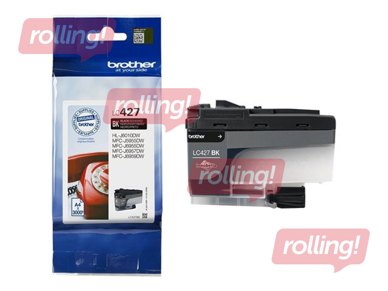 Tindikassett  Brother LC-427BK, must (3000 lk)