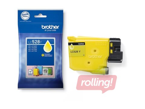 Tintes kasete Brother LC-528Y, dzeltena (5000 lpp)