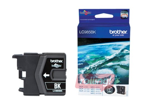Tintes kasete Brother LC985, melna, (300 lpp.)