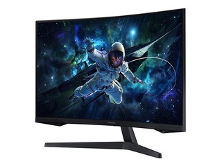 Monitors Samsung Odyssey G5 G55C, 32'', QHD, LED VA, HDMI, DisplayPort, izliekts, melns