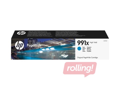 HP 991X High Yield Cyan Original PageWide Cartridge (16000 pgs)