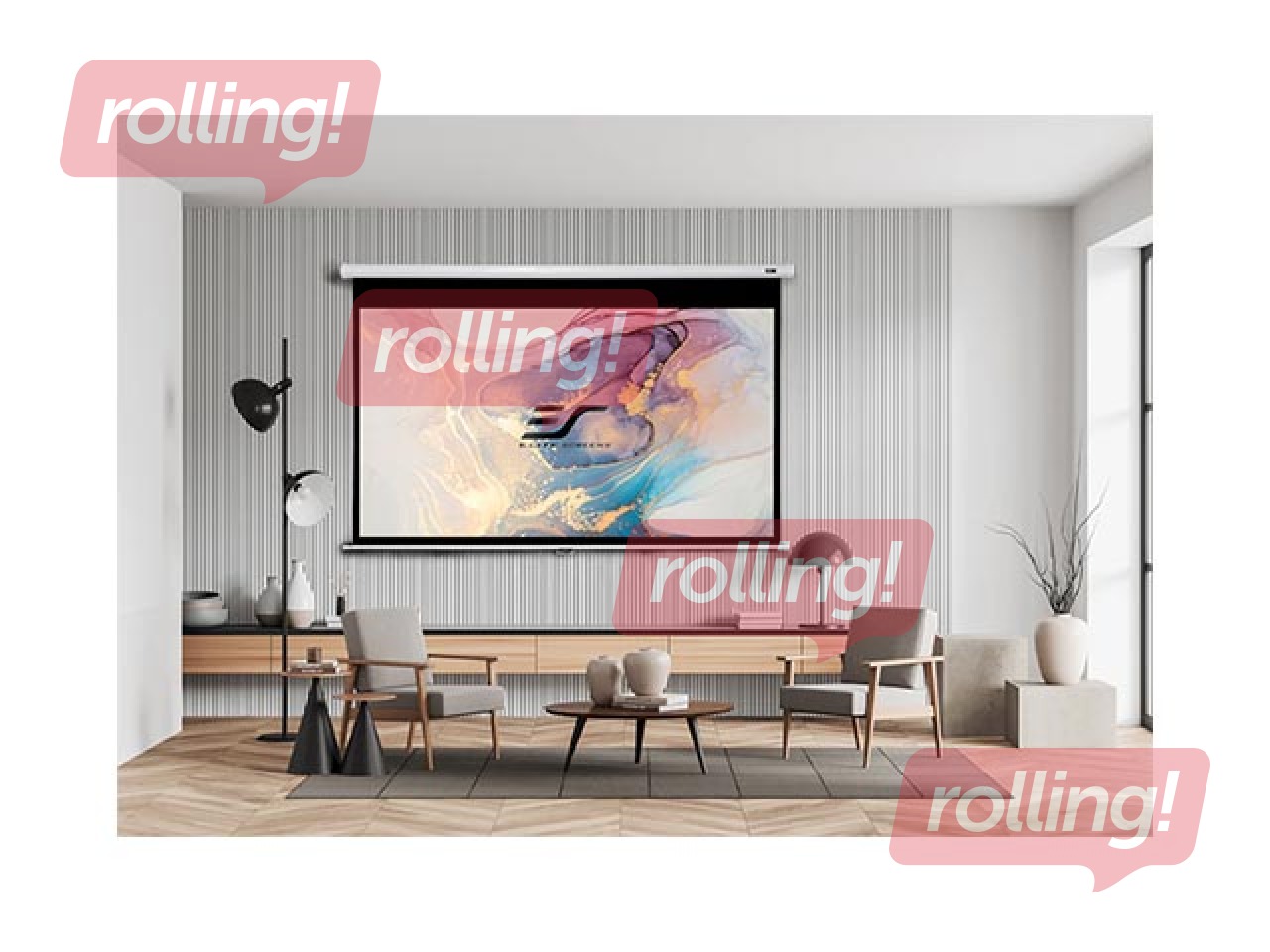 Elite Home Series projector screen, 4:3, 84 inches, 170 x 127 cm