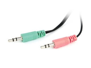 Austiņas ar mikrofonu Gembird MHS-123, melnas, 1.8m