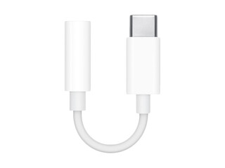 Audioadapter Apple Type C - 3.5mm,  A2155, valge