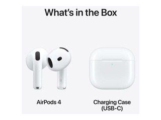 Bezvadu austiņas Apple, AirPods 4, ar aktīvo trokšņu slāpēšanu
