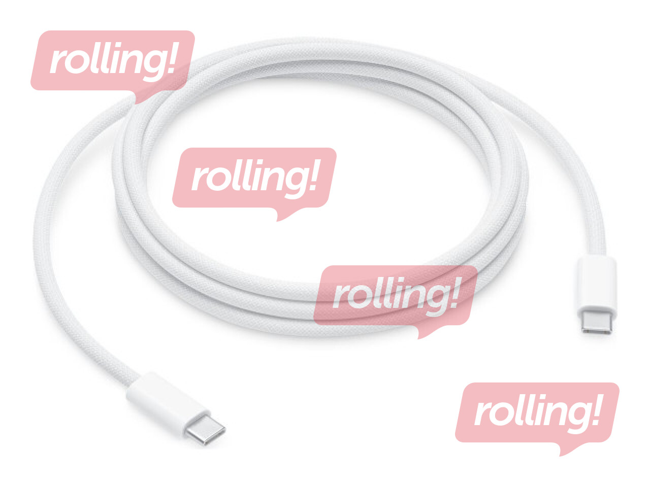 Apple USB cable, USB-C (M) to USB-C (M), USB Power Delivery (240W)