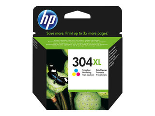 Tintes kasete HP 304XL, trīskrāsu, 300 lpp