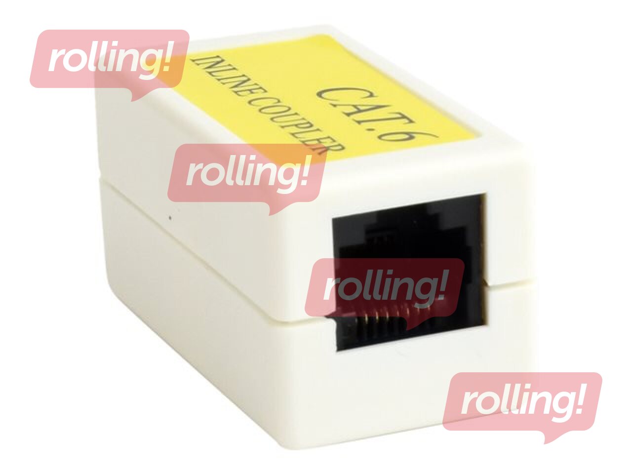 Gembird 6. kategorijas LAN savienotājs, baltā krāsā