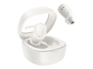 Bezvadu austiņas Baseus Bowie WM02 TWS, Bluetooth 5.0 (baltas)