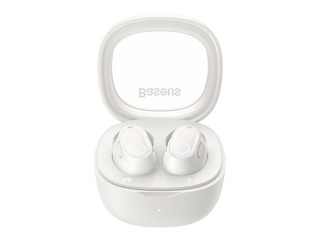 Bezvadu austiņas Baseus Bowie WM02 TWS, Bluetooth 5.0 (baltas)