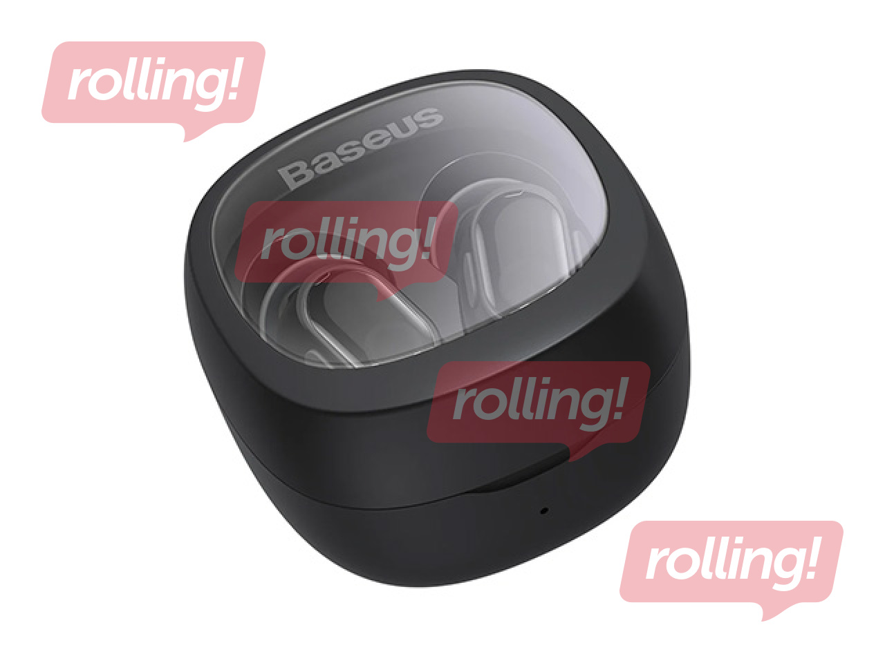 Bezvadu austiņas Baseus Bowie WM02 TWS, Bluetooth 5.0 (melnas)