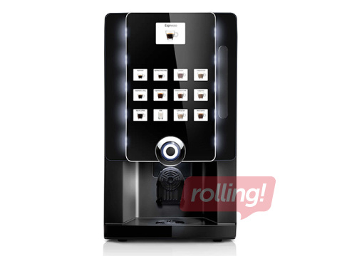 Rental coffee machine Rhea BL eC with 4 containers and 2 mixers, black