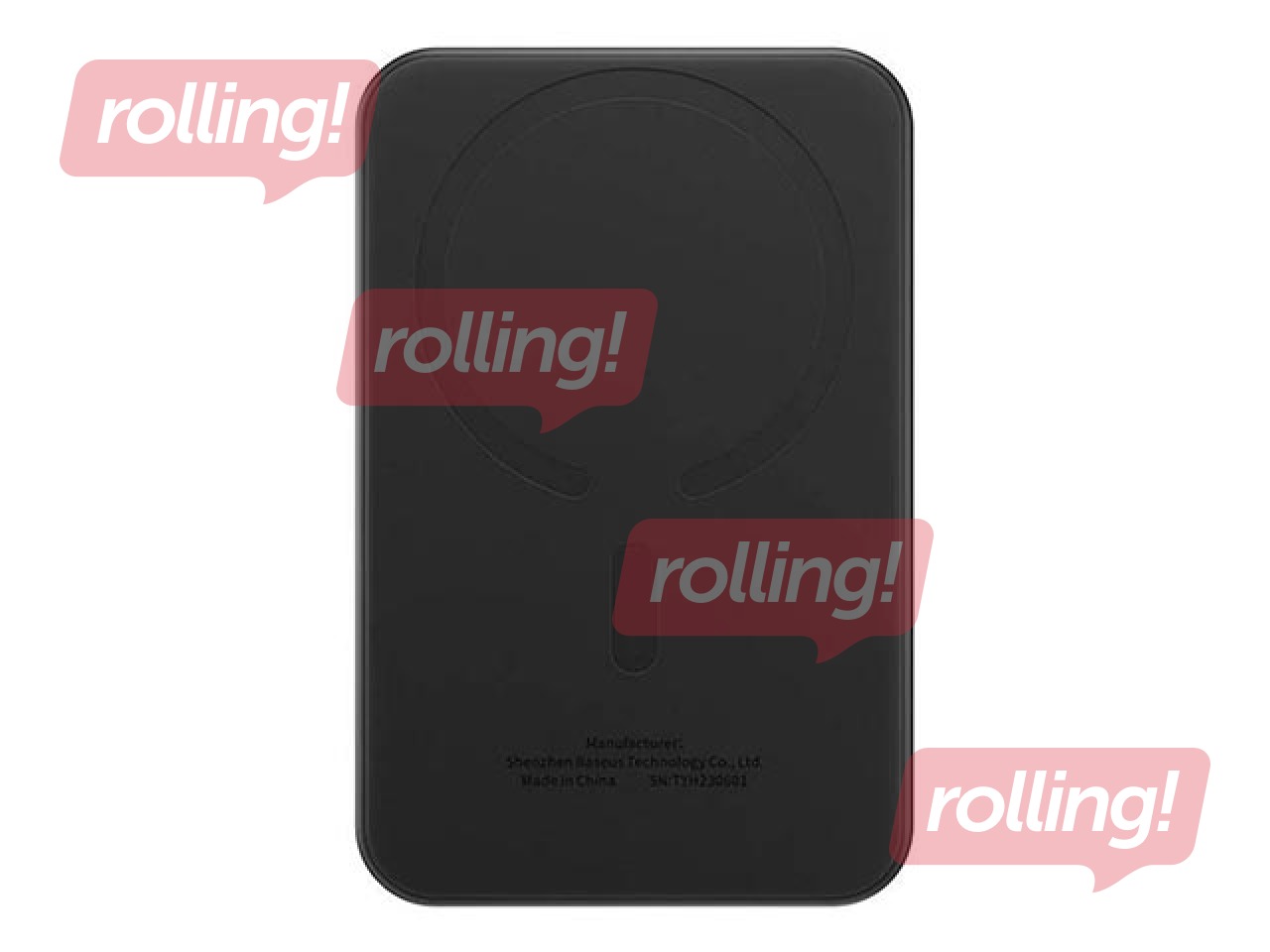 Magnētiskais mobilais lādētājs Baseus MagSafe PD 20W, 5000mAh, melns