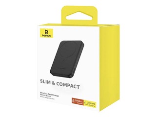 Magnētiskais mobilais lādētājs Baseus MagSafe PD 20W, 5000mAh, melns