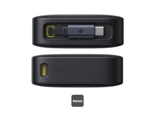 Зарядное устройство Baseus Free2Pull, 20000mAh, 65Вт, с кабелем, чёрный