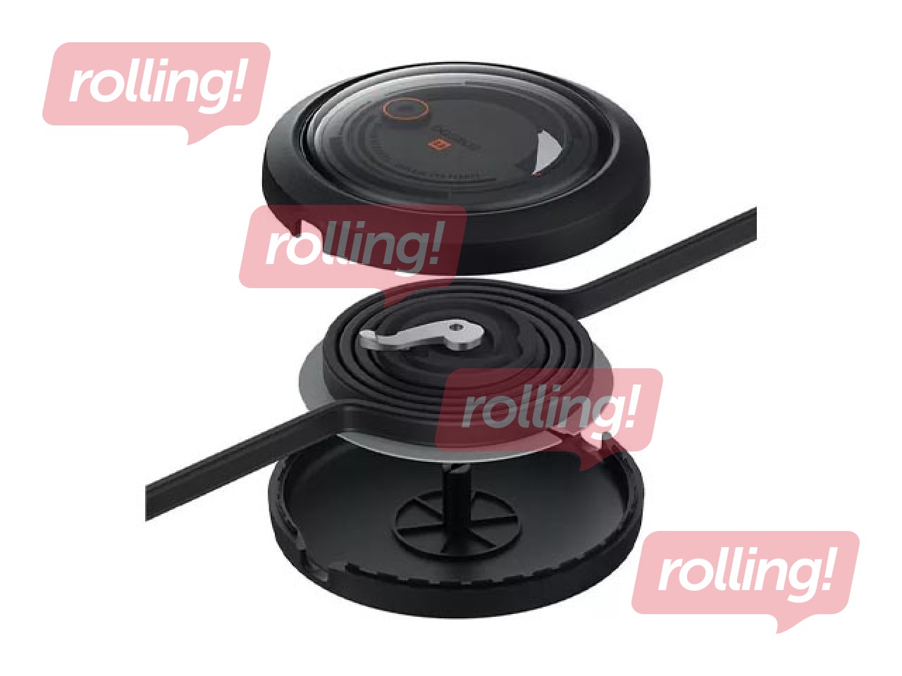 Savienotājvads Baseus Free2Draw USB-A to USB-C/Lightning/Micro 100W, 1.1m, melns