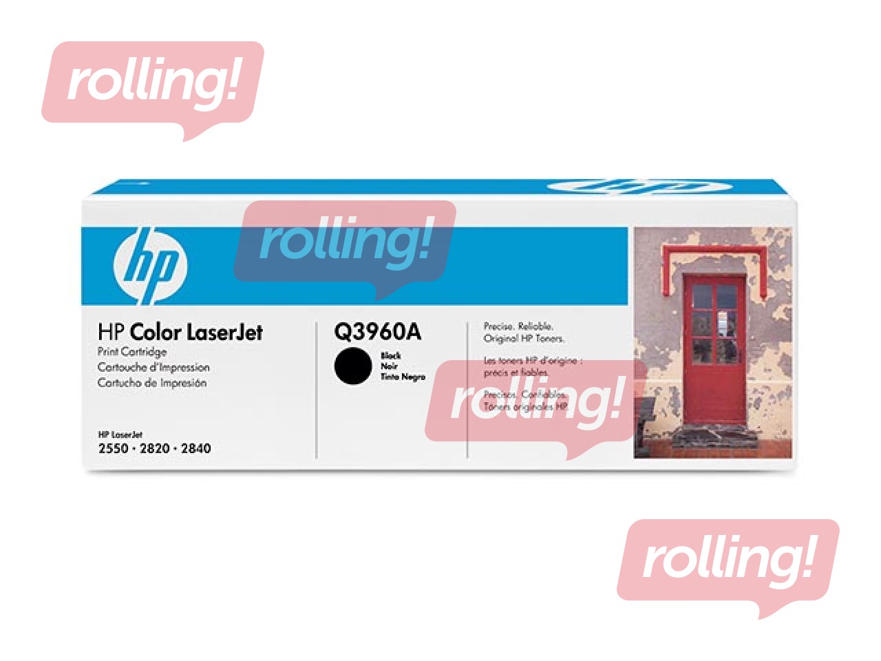 Tonera kasete HP CLJ 2550, melna, (5000 lpp.)
