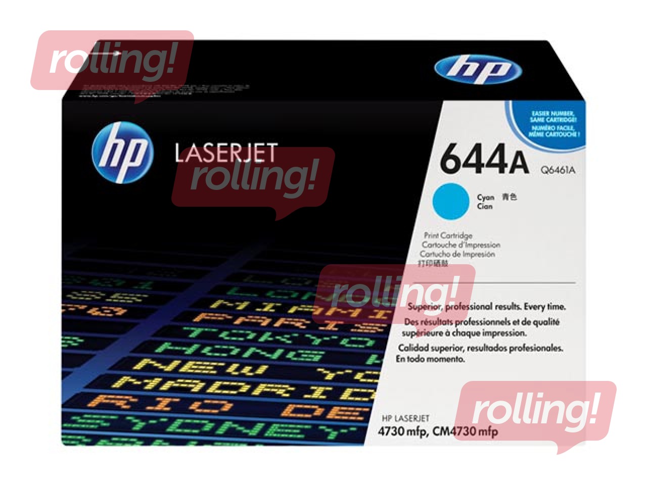 Tonera kasete HP CLJ 4730, ciānzila, (12000 lpp.)