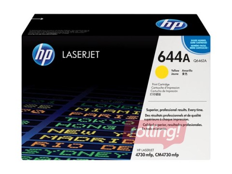 Tonera kasete HP CLJ 4730, dzeltena, (12000 lpp.)