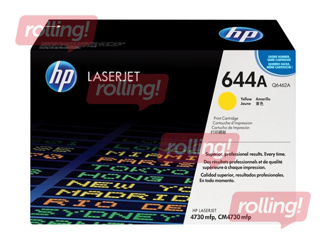 Tonera kasete HP CLJ 4730, dzeltena, (12000 lpp.)