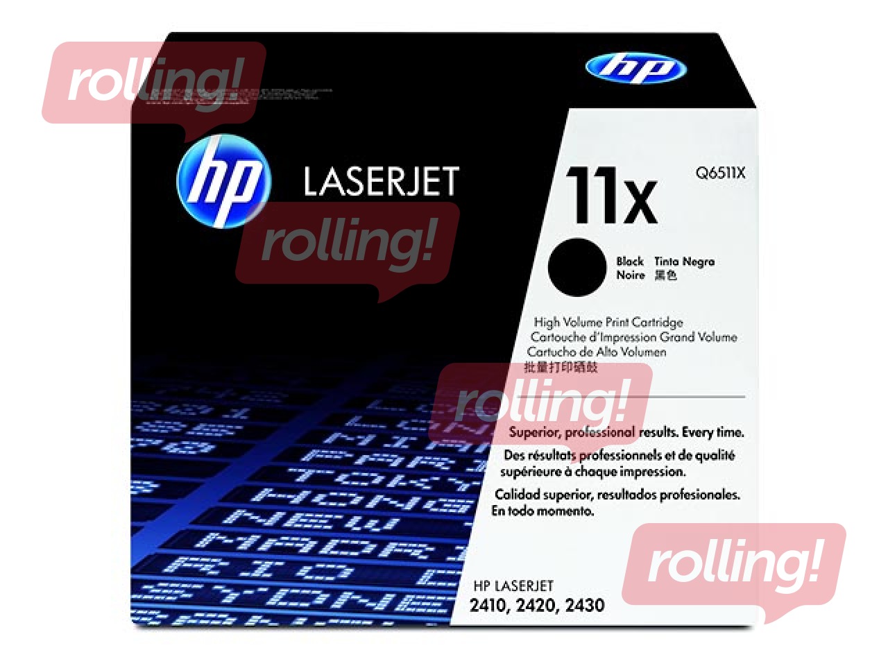 Tonera kasete HP LJ 2410, melna, (12000 lpp.)