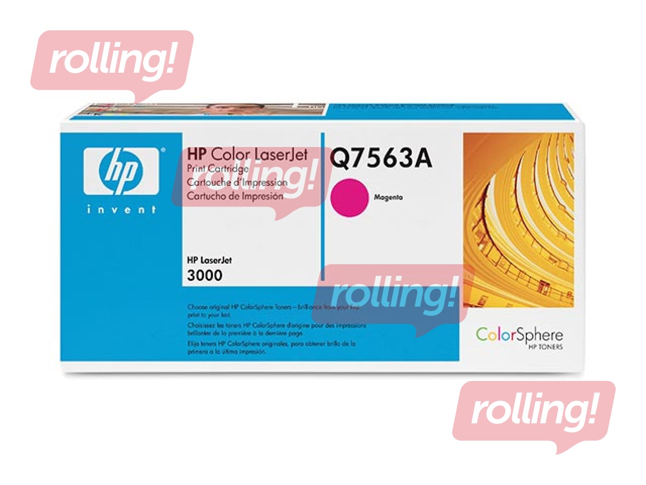 Tonera kasete HP CLJ 3000, fuksīna sarkana, (3500 lpp.)