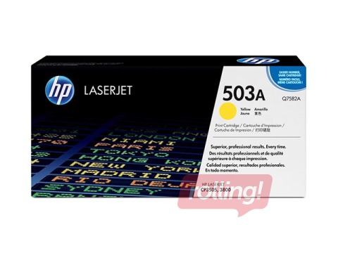 Tonera kasete HP CLJ 3800, dzeltena, (6000 lpp.)